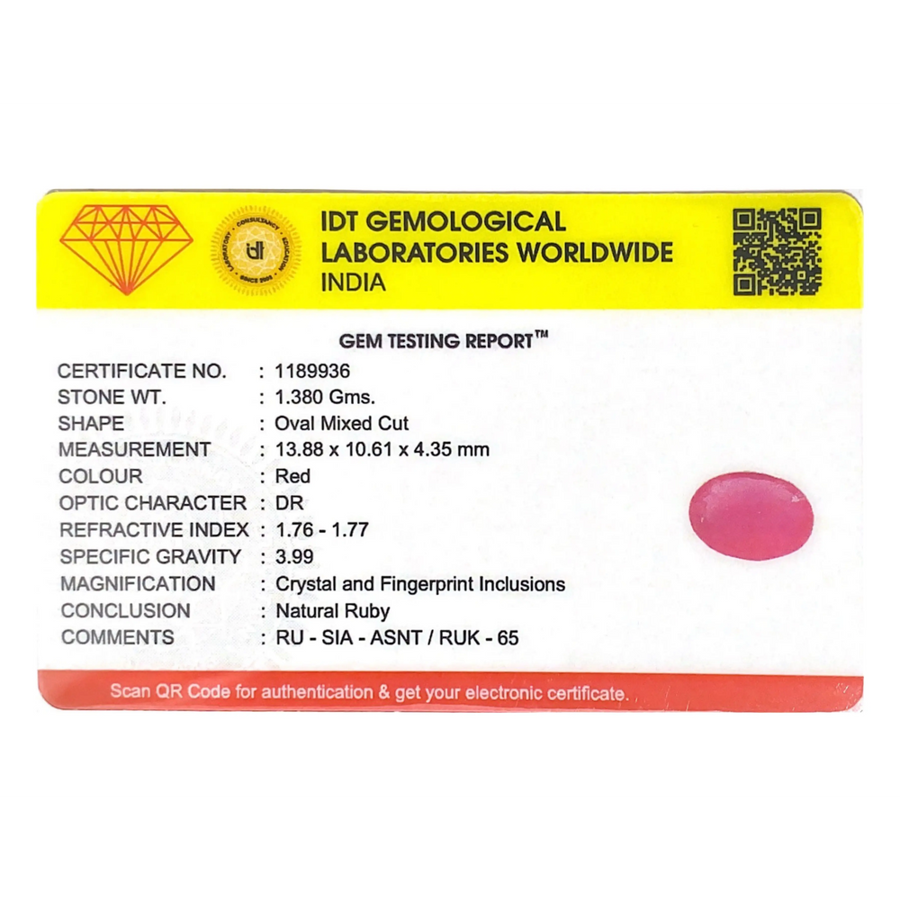 Ruby - 6.9 Carat