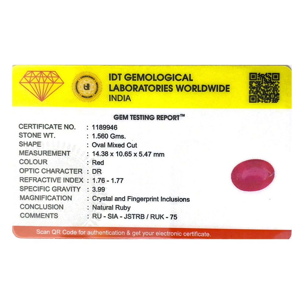 Ruby - 7.8 Carat