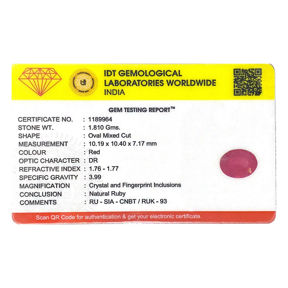 Ruby - 9.05 Carat