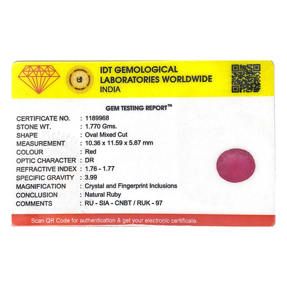 Ruby - 8.85 Carat
