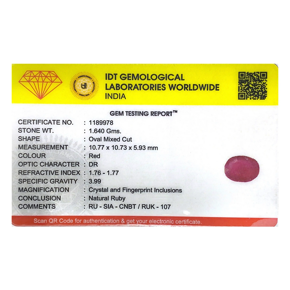 Ruby - 8.2 Carat