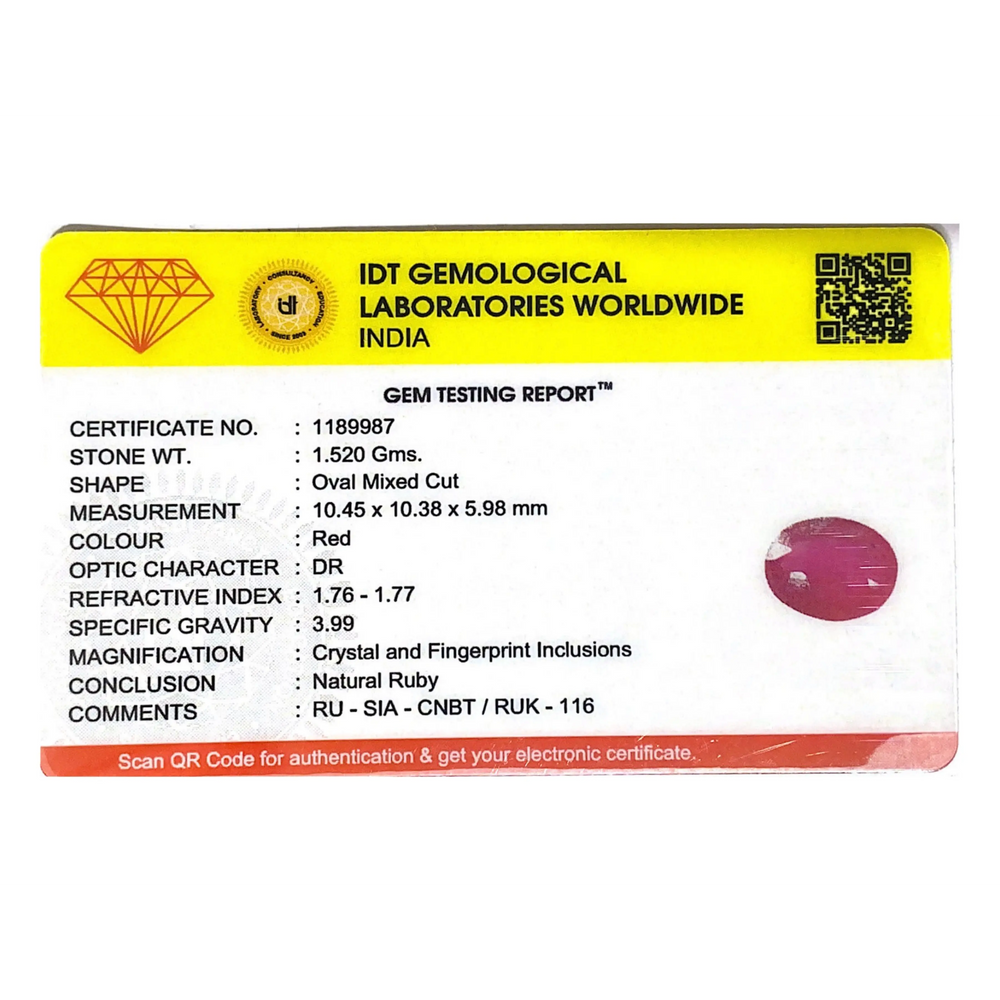 Ruby - 7.6 Carat