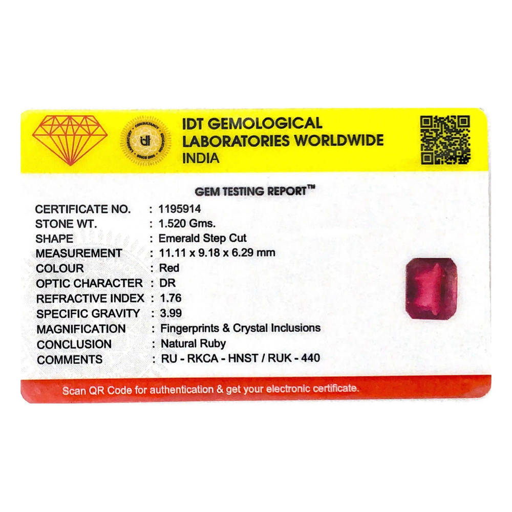 Ruby - 7.6 Carat