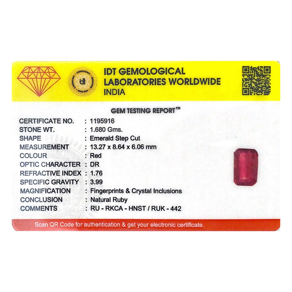 Ruby - 8.4 Carat