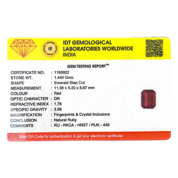 Ruby - 7.2 Carat