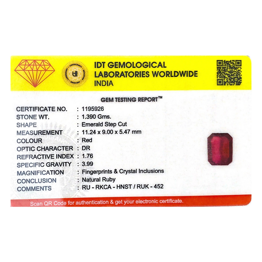 Ruby - 6.95 Carat