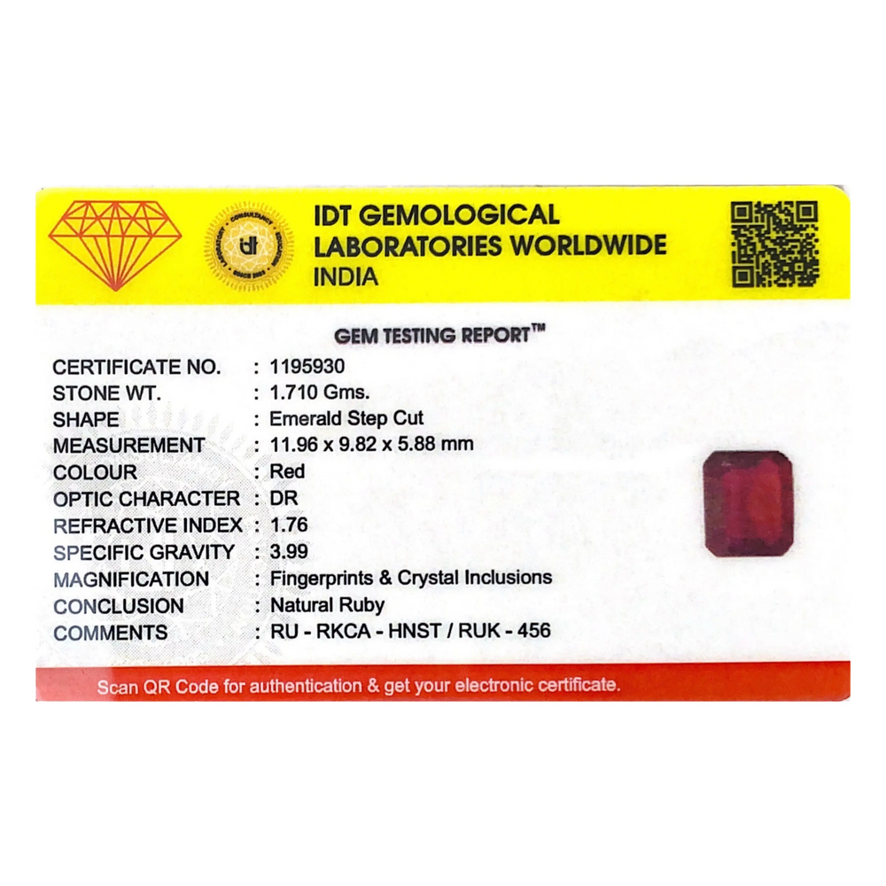Ruby - 8.55 Carat