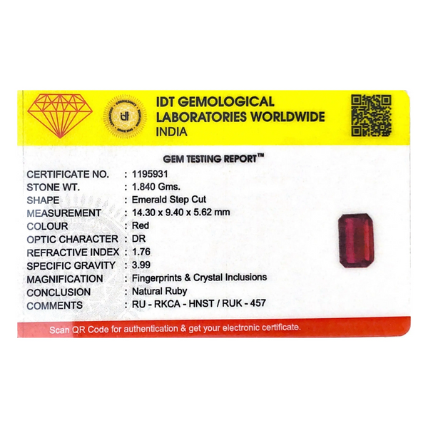 Ruby - 9.2 Carat