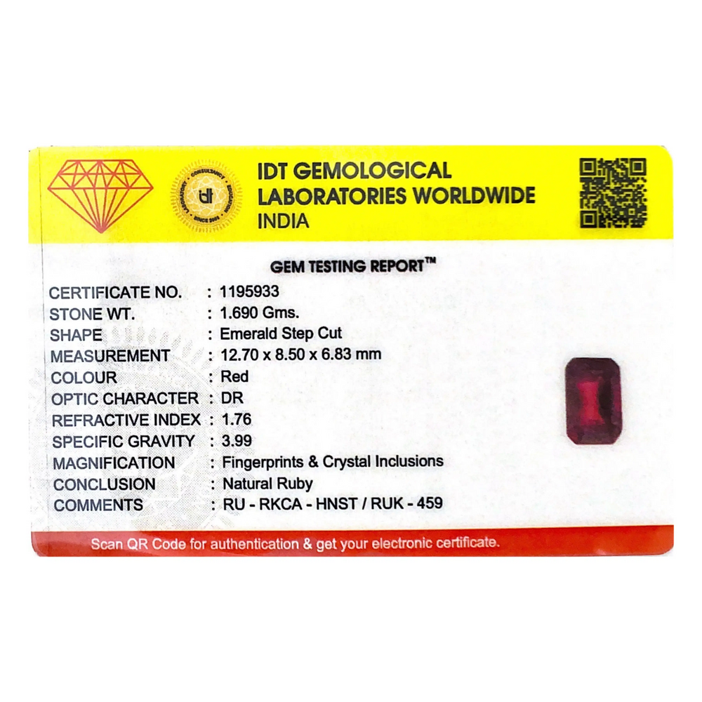 Ruby - 8.45 Carat