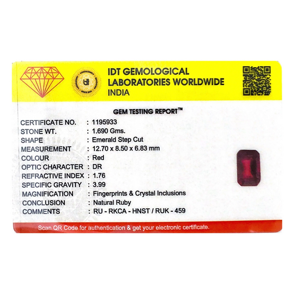 Ruby - 8.45 Carat