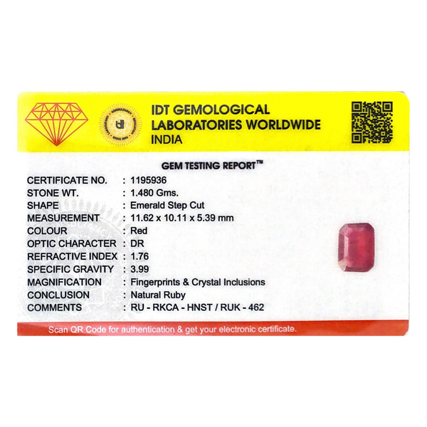 Ruby - 7.4 Carat