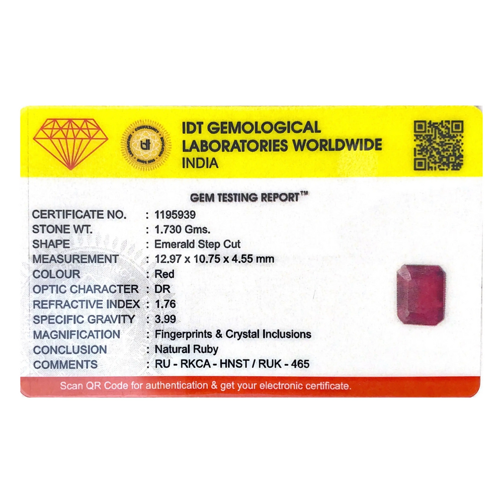 Ruby - 8.65 Carat
