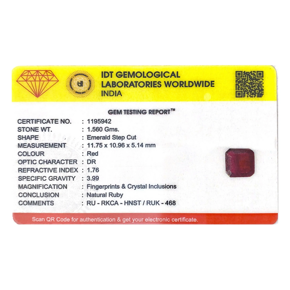 Ruby - 7.8 Carat