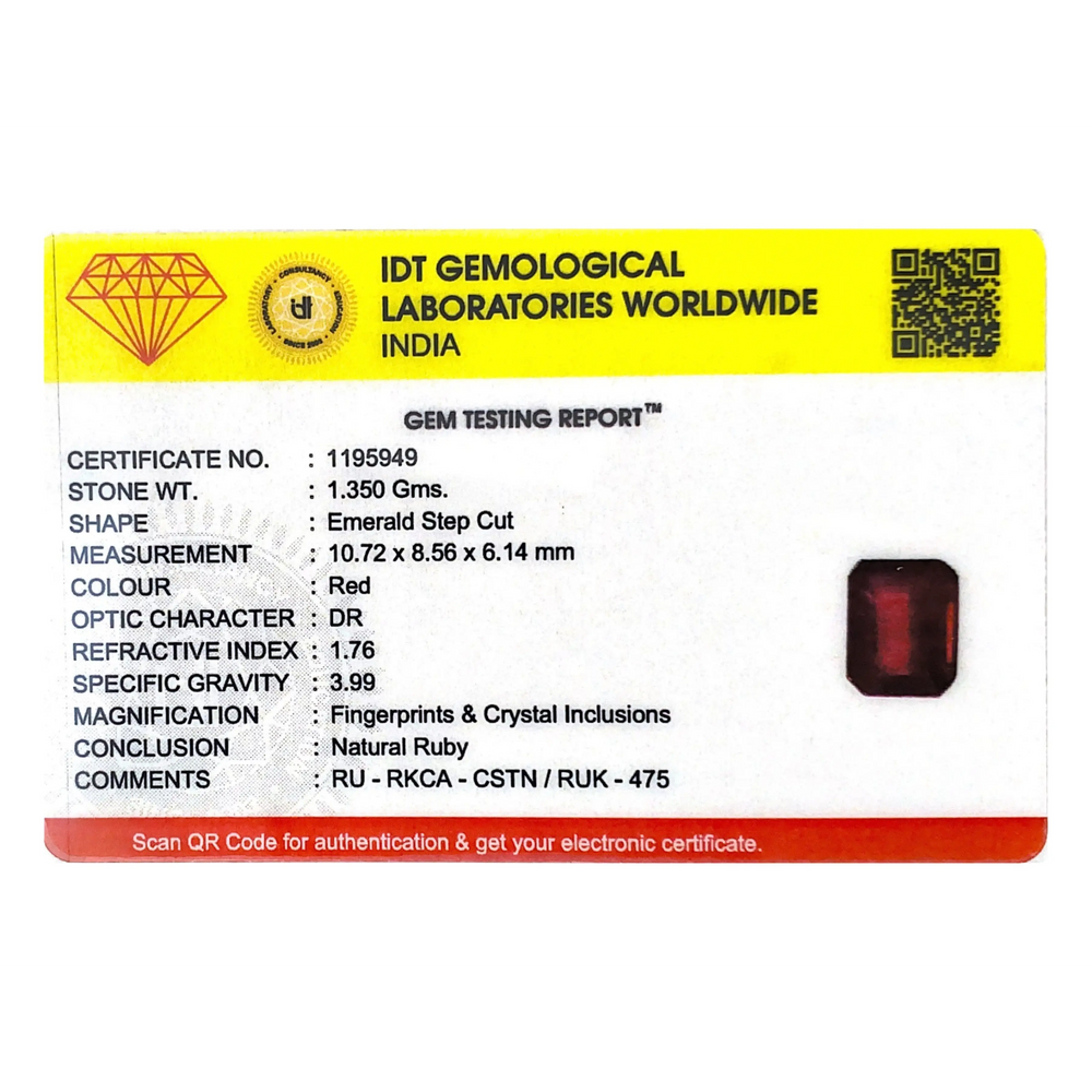 Ruby - 6.75 Carat