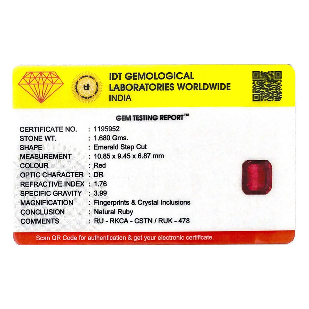 Ruby - 8.4 Carat