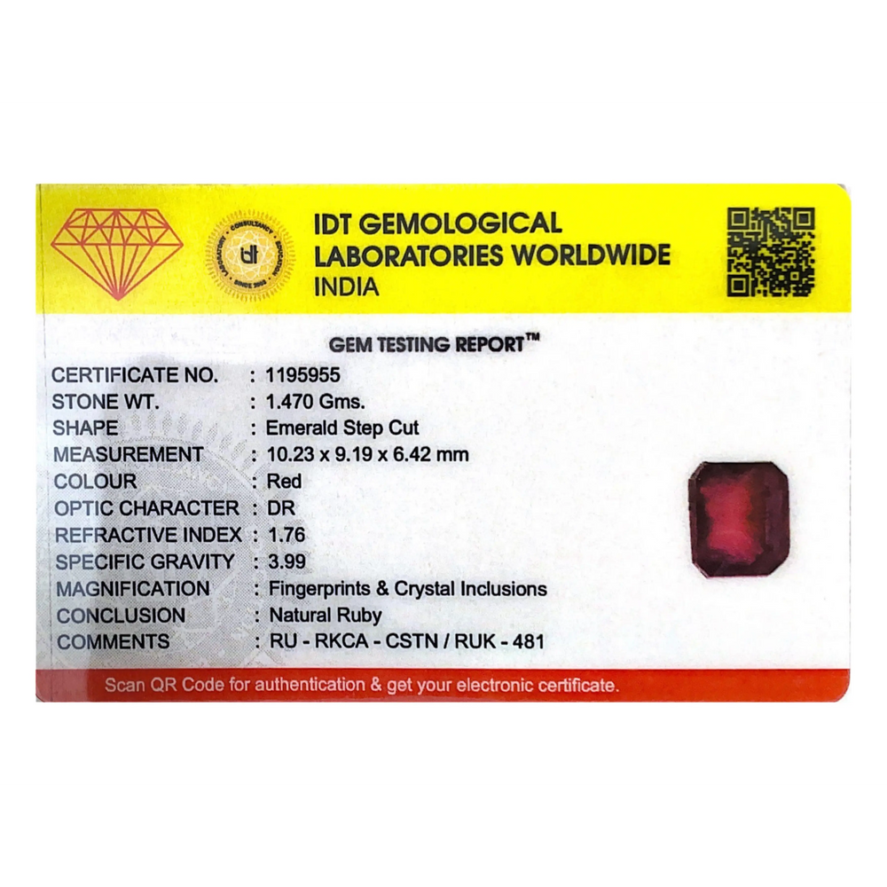 Ruby - 7.35 Carat