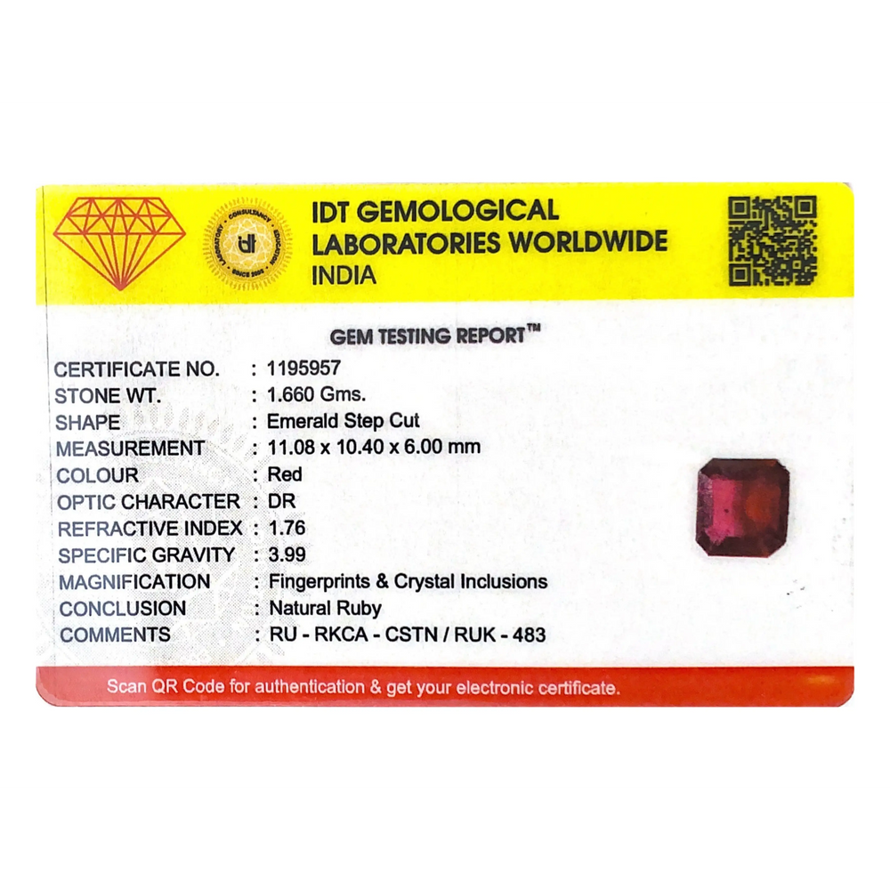 Ruby - 8.3 Carat