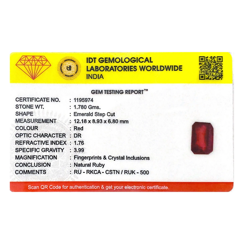 Ruby - 8.9 Carat