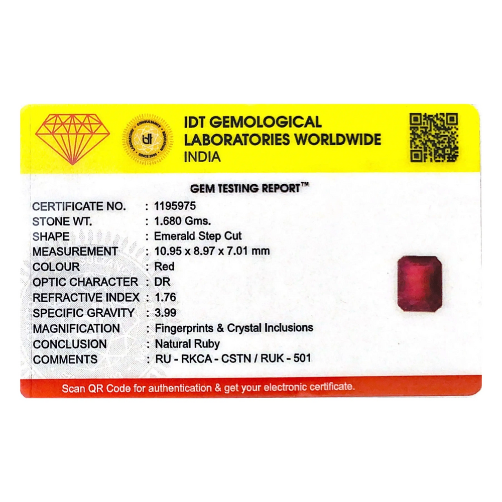 Ruby - 8.4 Carat