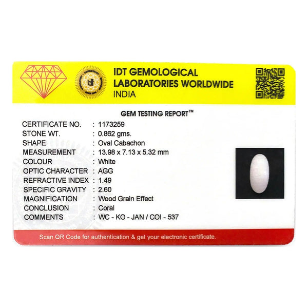 White Coral - 4.31 Carat - Pramogh