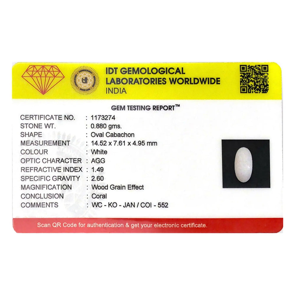 White Coral - 4.4 Carat - Pramogh