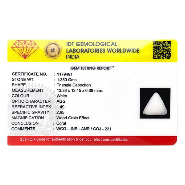 White Coral - 6.9 Carat - Pramogh