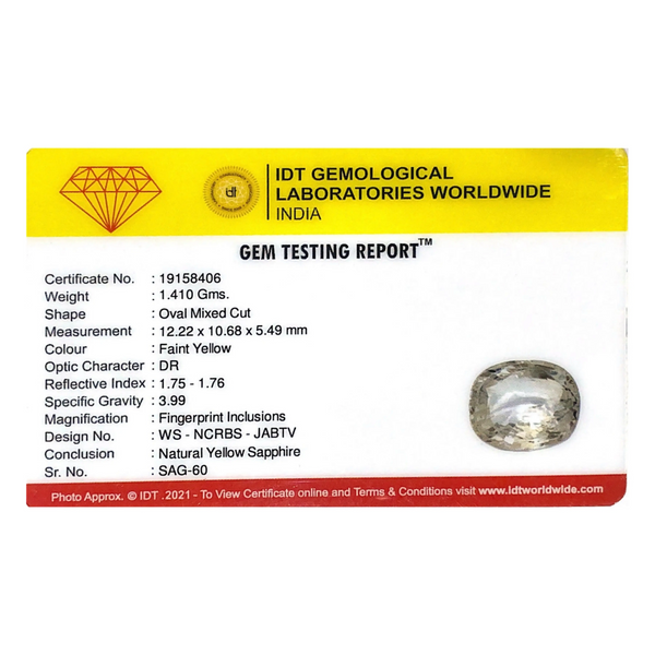 White Sapphire - 7.05 Carat