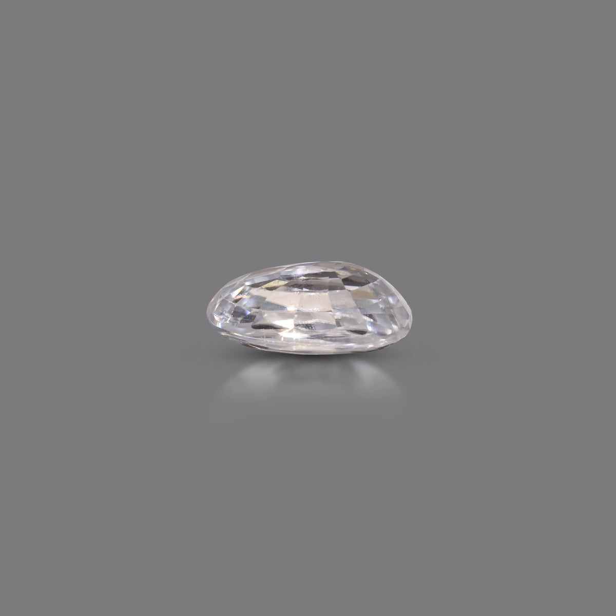 Natural White Zircon (3 Carats) Premium and Certified Pramogh