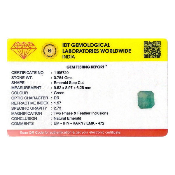 Zambian Emerald - 3.77 Carat