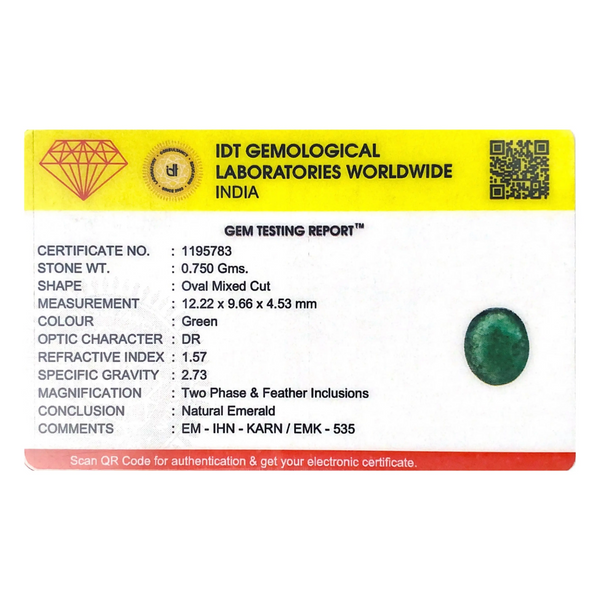 Zambian Emerald - 3.75 Carat