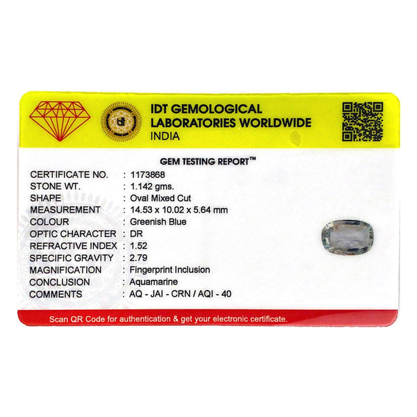 Aquamarine - 5.71 Carat - Pramogh
