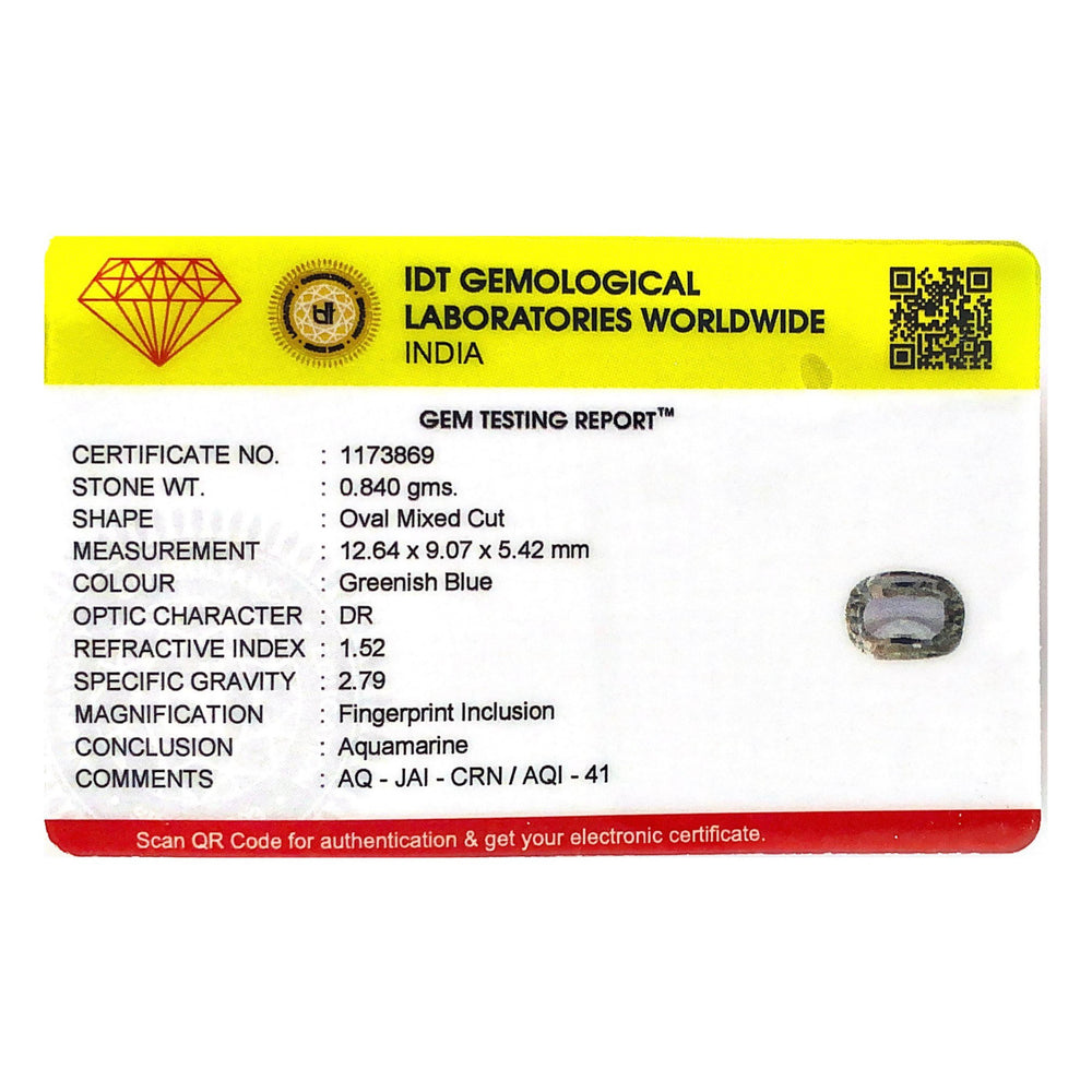 Aquamarine - 4.2 Carat - Pramogh