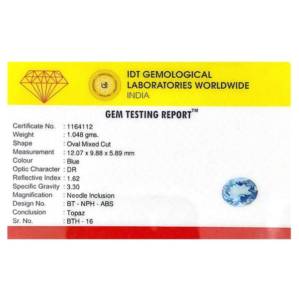 Sky Blue Topaz - 5.24 Carat - Pramogh