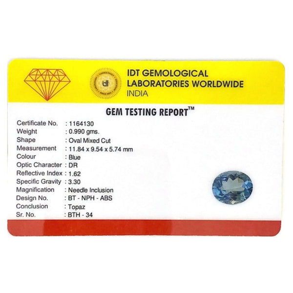 Sky Blue Topaz - 4.95 Carat - Pramogh