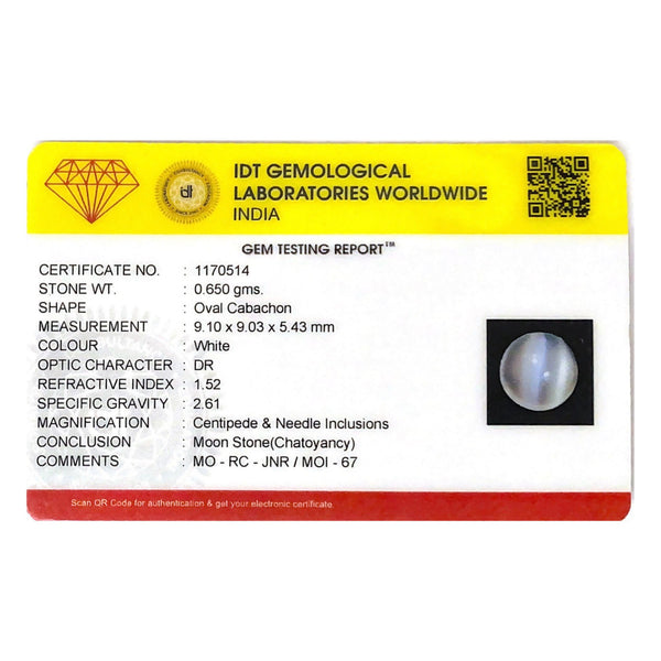 Moon Stone (Chatoyancy) - 3.25 Carat - Pramogh