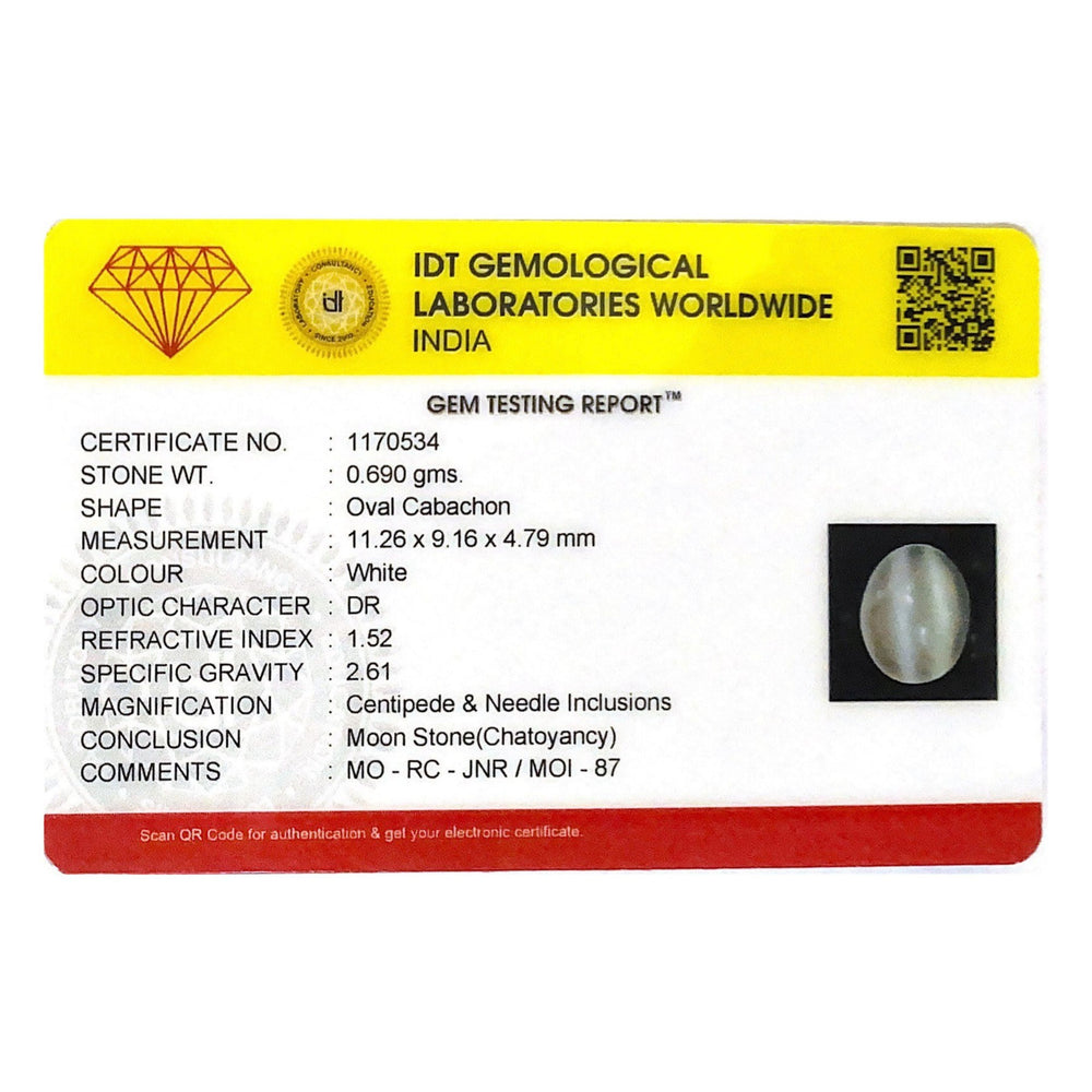 Moon Stone (Chatoyancy) - 3.45 Carat - Pramogh