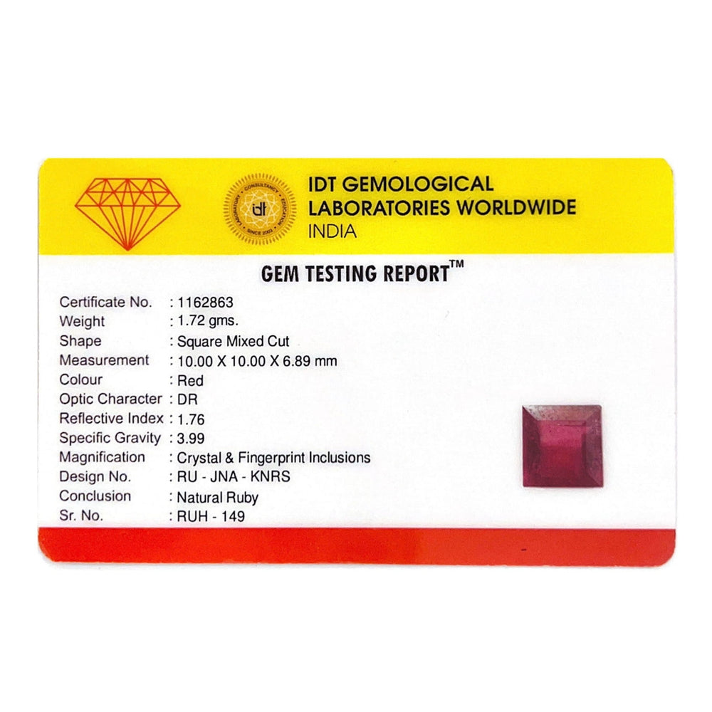 Ruby - 8.6 Carat - Pramogh