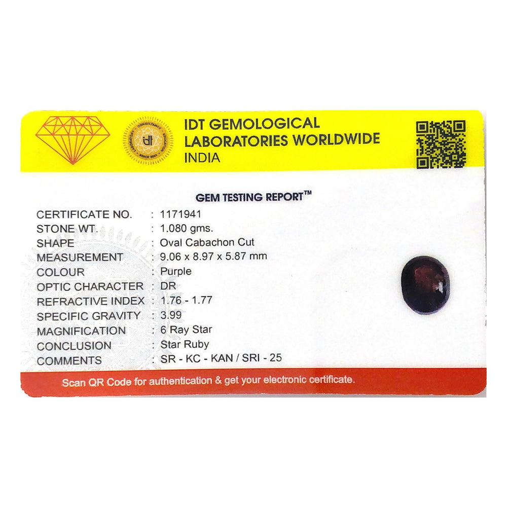 Star Ruby - 5.4 Carat - Pramogh