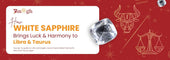 White Sapphire for Libra and Taurus Zodiac Signs