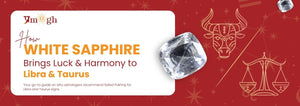 White Sapphire for Libra and Taurus Zodiac Signs