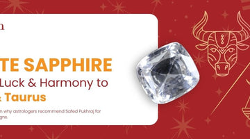 White Sapphire for Libra and Taurus Zodiac Signs