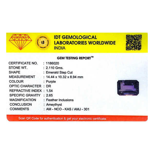 Amethyst - 10.55 Carat