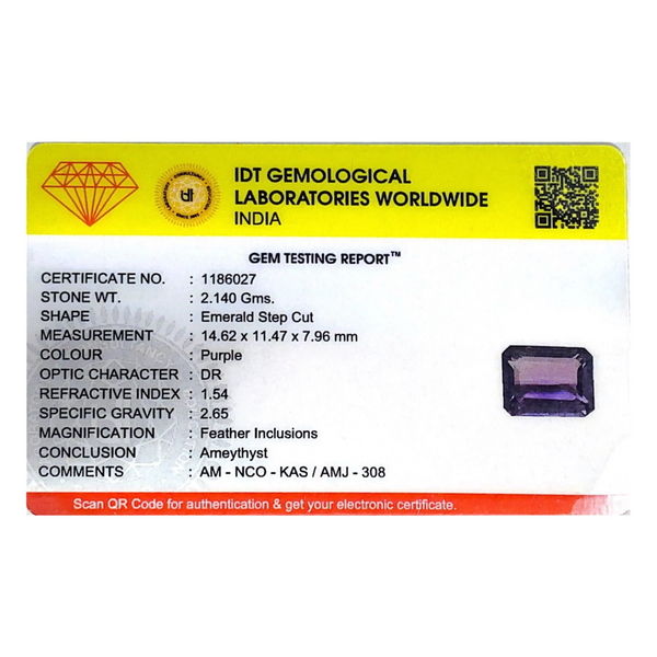 Amethyst - 10.7 Carat