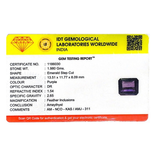 Amethyst - 9.9 Carat