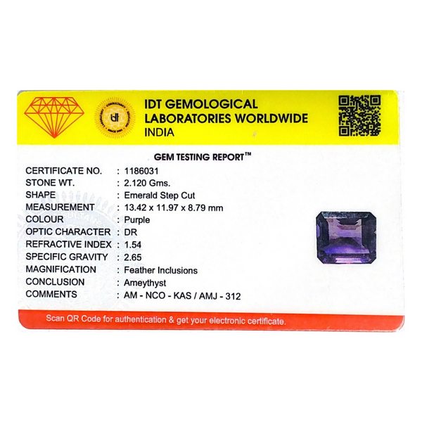 Amethyst - 10.6 Carat