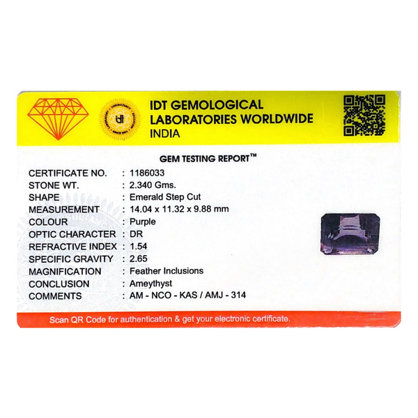 Amethyst - 11.7 Carat