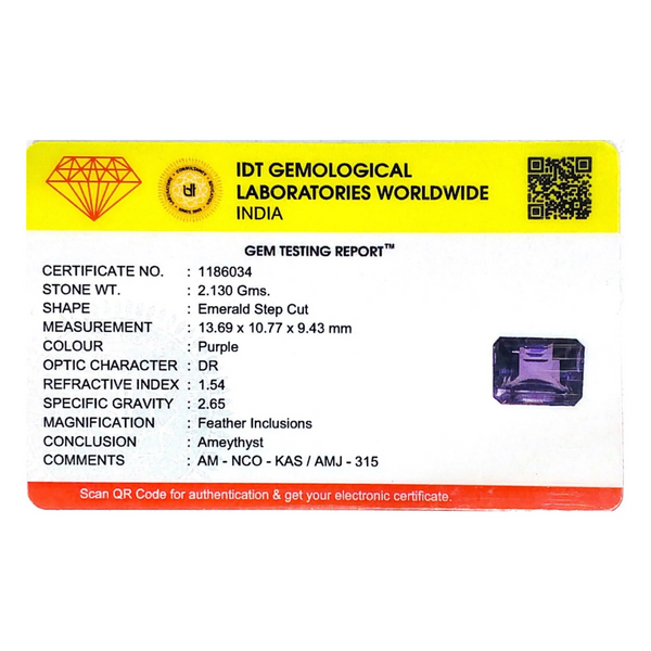 Amethyst - 10.65 Carat