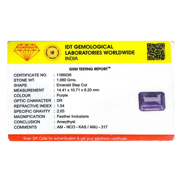Amethyst - 9.9 Carat