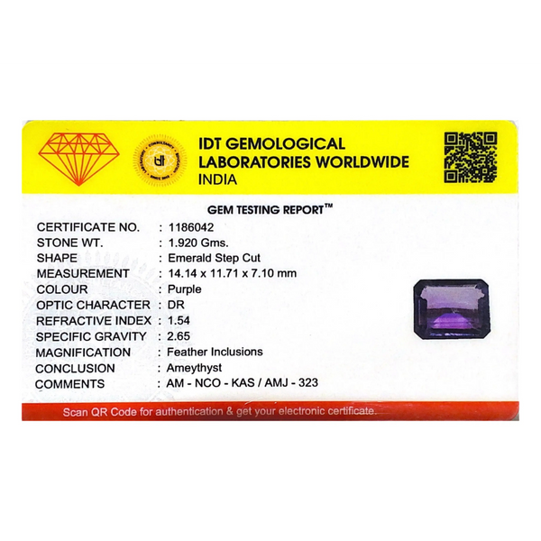 Amethyst - 9.6 Carat