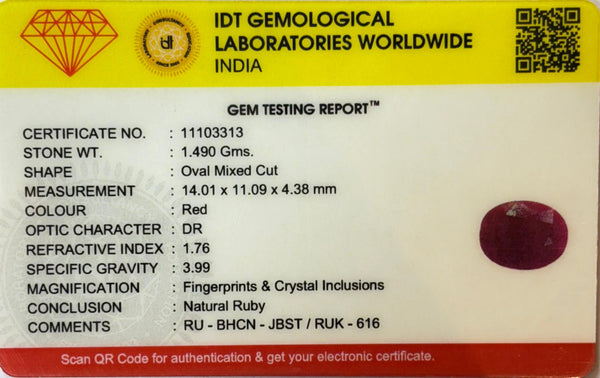 African Ruby - 7.45 Carat